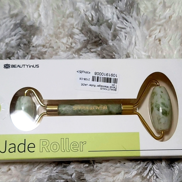 NWT BeautyinUS Facial Massager Roller Jade - Picture 1 of 3